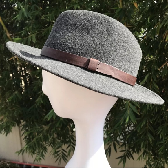 ❌SOLD❌ pendelton • bennett fedora gray hat virgin wool leather band m/l - Picture 1 of 8